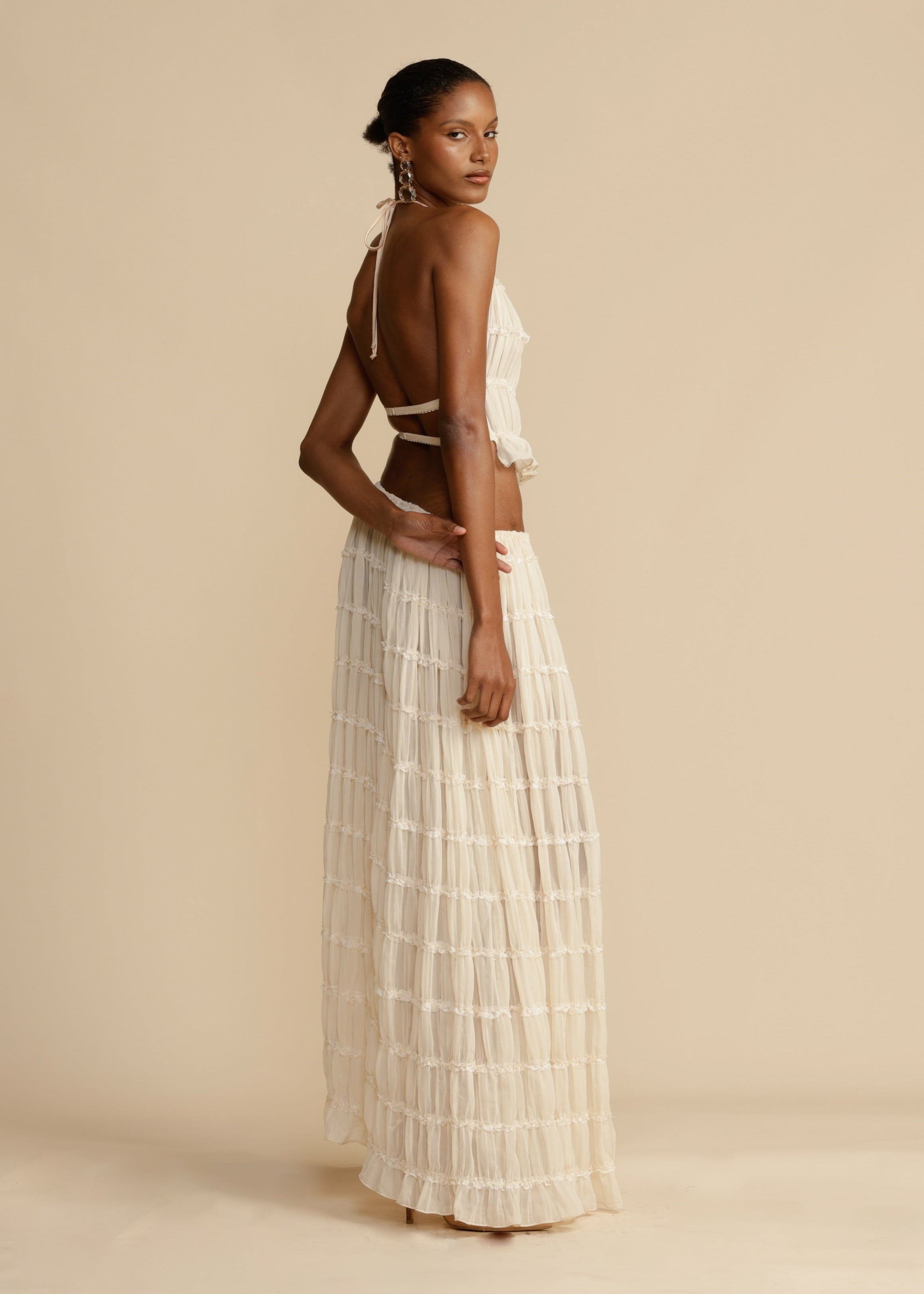 Ava Halter Top & Skirt Set