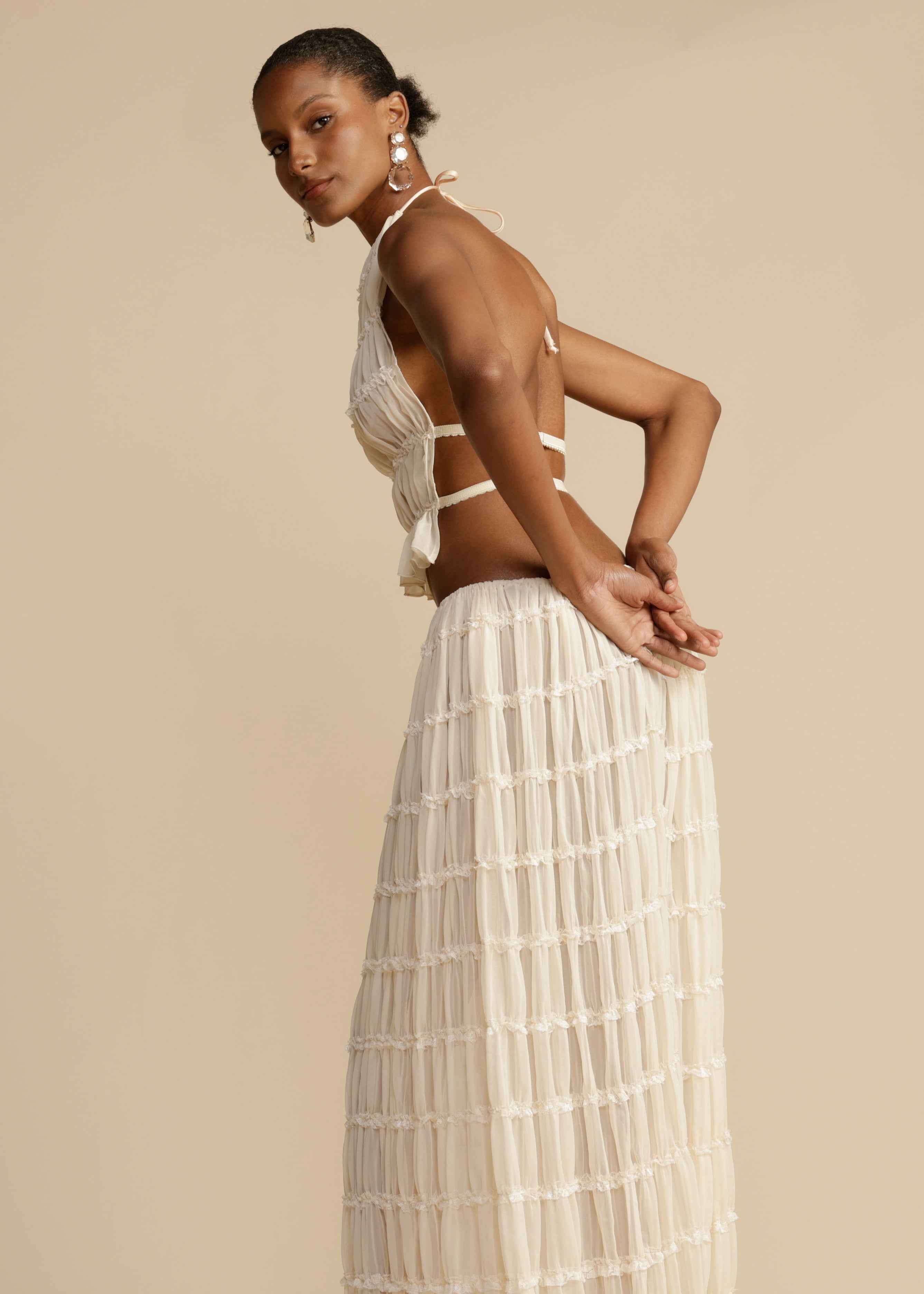 Ava Halter Top & Skirt Set