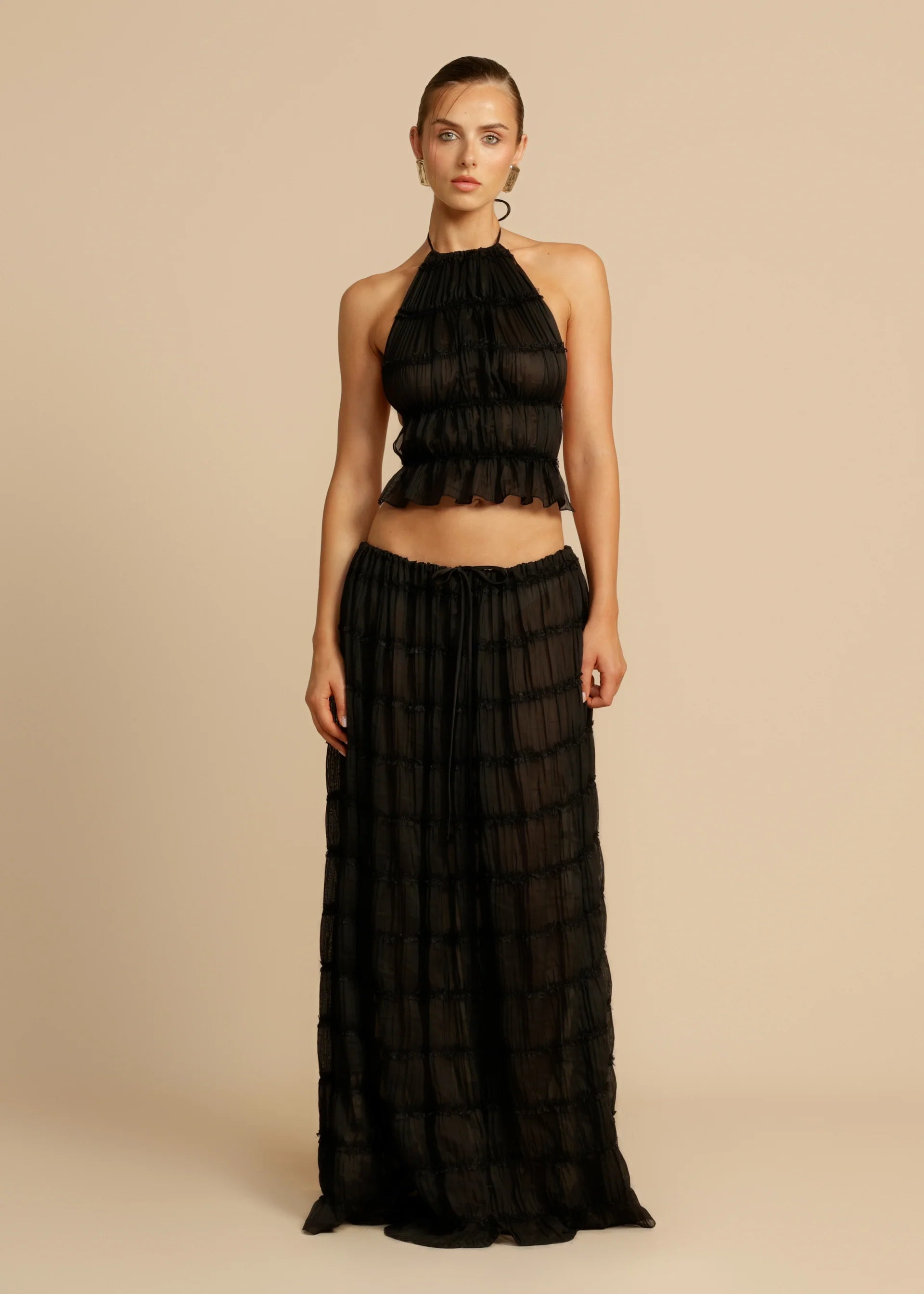 Ava Halter Top & Skirt Set
