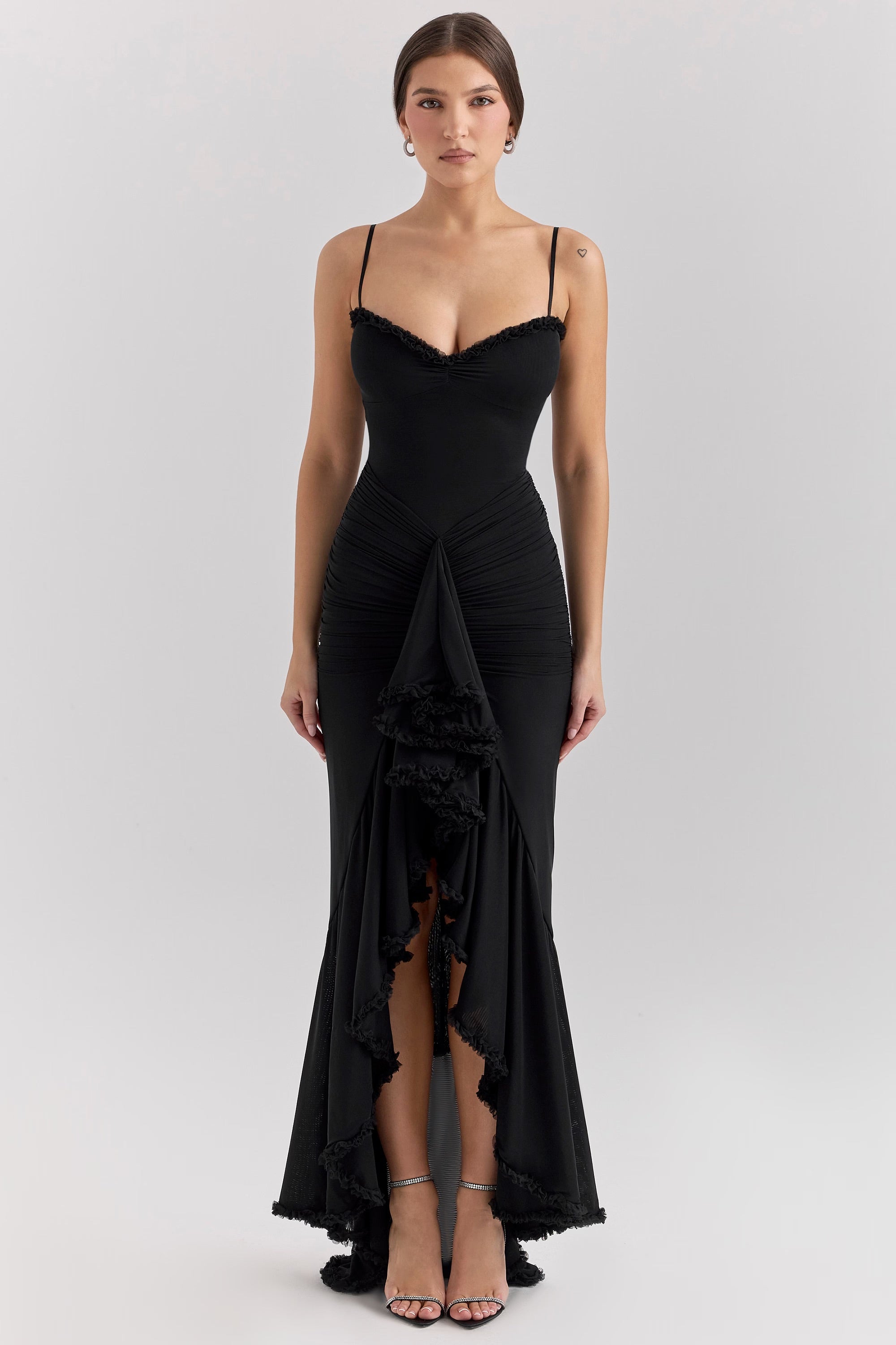 Katie Ruffled Front Gown