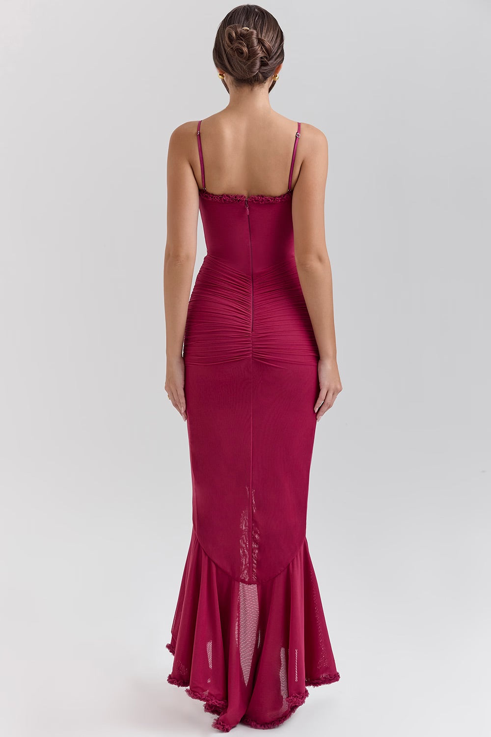 Katie Ruffled Front Gown
